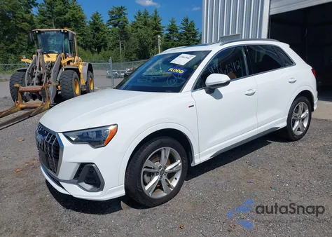 2019 Audi Q3 2.0T S Line Premium из США, поврежденный, VIN WA1DECF33K1083324